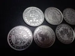 Pokemon Card Meiji Promo Battle Coin x7 Rapidash Electabuzz etc #5488 - Image 3