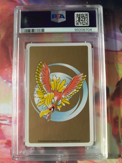 Pokemon Gold Ho-oh Back Houndour 3 of Diamonds Poker Deck Playing Card PSA 10 - Image 2