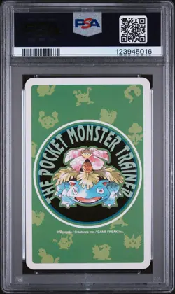 1996 POKEMON GREEN VERSION PLAYING CARDS 4 OF HEARTS #008 WARTORTLE PSA 10 - Image 2