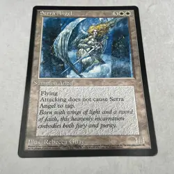 Magic The Gathering MTG Serra Angel (Guay) Oversized 6" X 9" Promo Card (1996) - Image 1