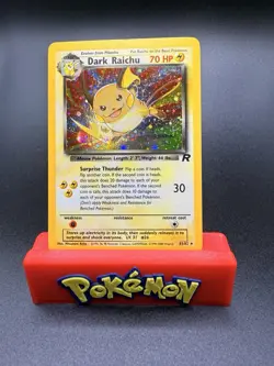 Pokemon Dark Raichu Holo Card 83/82 Vintage WOTC, LP Condition - Image 1
