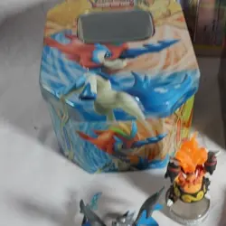 Pokemon Legendary EX Tin Lot with Figures & Vintage Card Deck - - Image 2