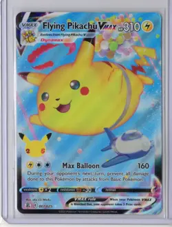 Pokemon TCG Flying Pikachu VMAX Holo Ultra Rare Card 007/025 Celebrations LP - Image 1