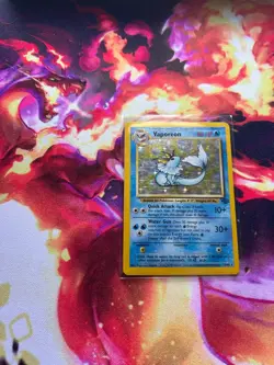 Vaporeon 12/64 1999 Jungle Pokemon Card Vintage WOTC Rare Holo 12/64 LP - Image 1