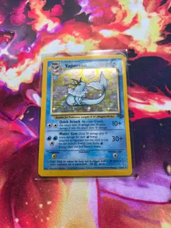 Vaporeon 12/64 1999 Jungle Pokemon Card Vintage WOTC Rare Holo 12/64 LP - Image 3