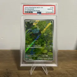 2023 Pokemon 151 #166/165 Bulbasaur ILLUSTRATION RARE Card PSA 10 - Image 1