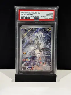Pokemon TCG N's Reshiram Stamped Illustration Rare Promo Card 167/159 PSA10 - Image 1