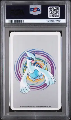 2000 POKEMON SILVER VERSION PLAYING CARDS ACE OF SPADES #249 LUGIA PSA 5 - Image 2