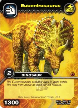 DINOSAUR KING CARD GAME 2008 UPPER DECK DKCG-035 EUCENTROSAURUS - Image 1