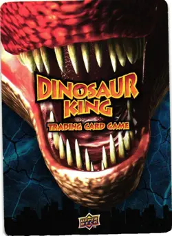 DINOSAUR KING CARD GAME 2008 UPPER DECK DKCG-014 SPINOSAURUS SILVER RARE FOIL - Image 2