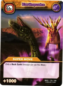 DINOSAUR KING CARD GAME 2008 UPPER DECK DKCG-125 EARTHQUAKE - Image 1