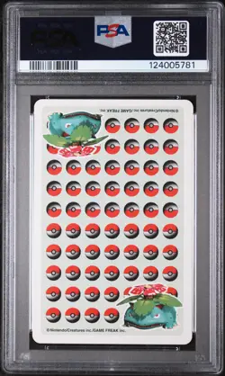 1998 POKEMON STADIUM GREEN VERSION PLAYING CARDS ACE OF DIAMONDS SNORLAX PSA 8 - Image 2