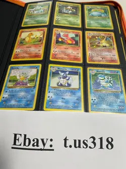 ⭐ Complete Original Pokemon Cards Set #1-151 Vintage 151 + Zipper Orange Binder - Image 1