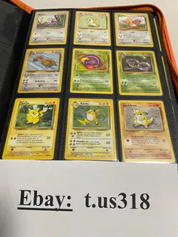 ⭐ Complete Original Pokemon Cards Set #1-151 Vintage 151 + Zipper Orange Binder - Image 4