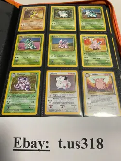 ⭐ Complete Original Pokemon Cards Set #1-151 Vintage 151 + Zipper Orange Binder - Image 5