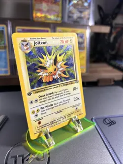 Pokemon Jolteon TCG Jungle 4/64 Holo 1st Edition Rare Card - Image 2