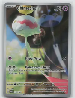 Pokemon Card Chimecho - Illustration Rare SV06: Twilight Masquerade 179/167 NM - Image 1