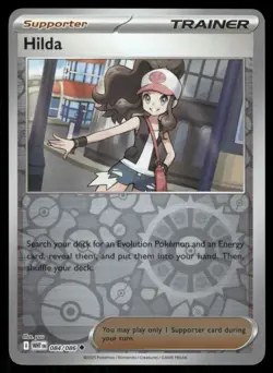 Hilda 84/86 SV White Flare Reverse Holo Card Pokemon TCG NM Pack Fresh - Image 1