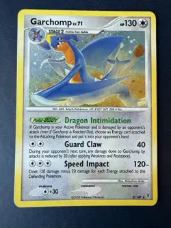 GARCHOMP LV. 71 Supreme Victors Series POKEMON Holo 2009 Trading Card 5/147 - Image 3