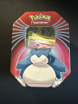 100+ Pokemon Card Lot W/ Snorlax Tin, Coins, Dice - Image 1