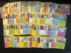 100+ Pokemon Card Lot W/ Snorlax Tin, Coins, Dice - Image 3