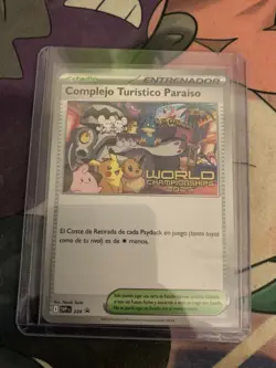 Paradise Resort 2025 World Championships SPANISH Promo SVP 224 NM Pokemon Card - Image 1