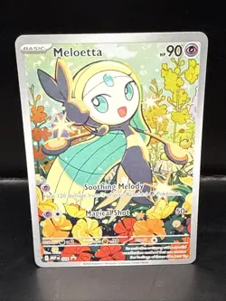 Pokemon TCG Meloetta 026 Me: Mega Evolution Promo Holo Illustration Rare Card - Image 1