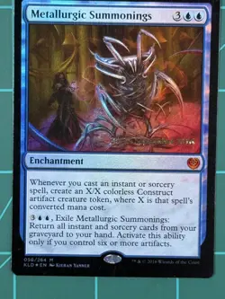 MTG Metallurgic Summonings Prerelease Cards Foil - Image 1