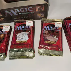 Magic the Gathering MtG 4th Fourth Edition Booster Open Box 30 Sealed Packs - Image 3