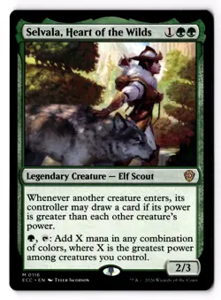 Selvala, Heart of the Wilds 116 Commander: Lorwyn Eclipsed Normal NM - Image 1