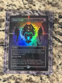 Mana Crypt - Foil - Borderless Near Mint, English Special Guest MTG Magic - Image 1