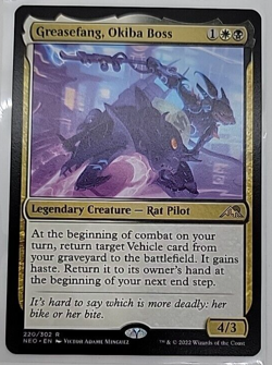 Greasefang, Okiba Boss - Kamigawa: Neon Dynasty Magic the Gathering MTG - Image 1