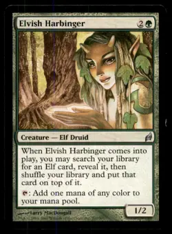 MTG Elvish Harbinger LP Light Play Lorwyn [3104] - Image 1