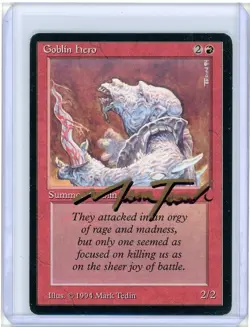 Goblin Hero The Dark Shadow Signed Mark Tedin Artist Proof MTG - Image 2