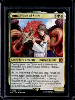 2025 Magic: The Gathering Final Fantasy Yuna Hope of Spira Rare #0250 - Image 1