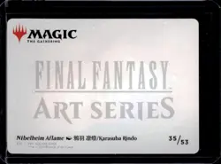2025 Magic MTG Final Fantasy Nibelheim Aflame Art Series Gold Signature #35/53 - Image 2