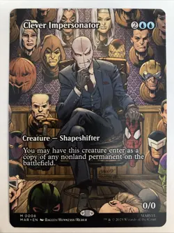 Magic the Gathering Marvel's Spider-Man Reg. Clever Impersonator Borderless 0008 - Image 1