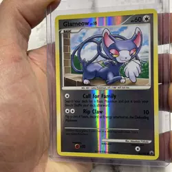 Pokemon Glameow 65/100 Majestic Dawn Reverse Holo Pokemon Card LP/NM Nintendo - Image 2