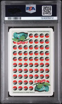1998 POKEMON STADIUM GREEN VERSION PLAYING CARDS ACE OF DIAMONDS SNORLAX PSA 9 - Image 2