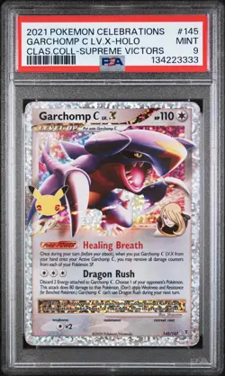 2021 POKEMON CELEBRATIONS CLASSIC COLLECTION #145 GARCHOMP C LV.X-HOLO PSA 9 - Image 1
