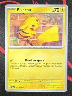 Pikachu 051/162 Pokemon TCG SV Temporal Forces Pack Fresh Near Mint - Image 1