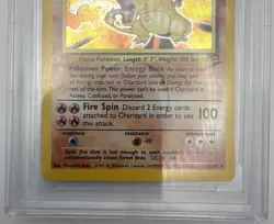 Pokemon 2000 Charizard Base Set 2 Unlimited Holo BGS 8.5 - Image 3