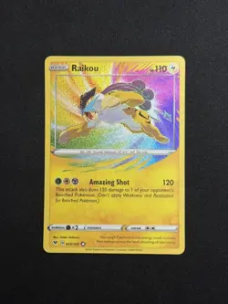 Pokemon Raikou 050/185 SWSH04 Vivid Voltage Holo Amazing Rare NM/M Pack fresh - Image 1