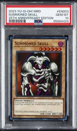 2023 YU-GI-OH! METAL RAIDERS 25TH ANNIVERSARY EDITION SUMMONED SKULL PSA 10 - Image 1