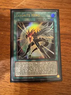 Yugioh Favorite Hero LED6-EN015 Ultra Rare 1st Ed NM - Image 1
