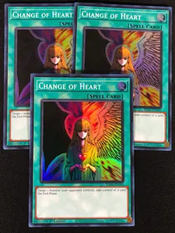 Yugioh Change of Heart 1st RA01-EN050 Super x3(NM) - Image 1