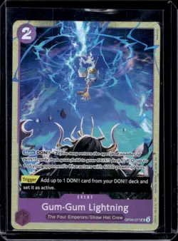 2024 One Piece Emperors in the New World Gum-Gum Lightning Uncommon #OP09-077 - Image 1