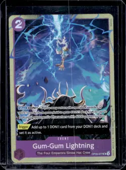2024 One Piece Emperors in the New World Gum-Gum Lightning Uncommon #OP09-077 - Image 1