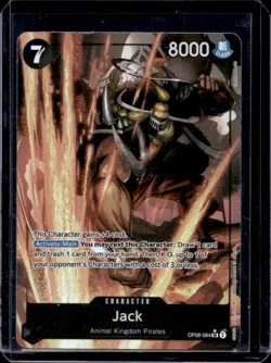 2024 One Piece Two Legends Jack Super Rare #OP08-084 - Image 1
