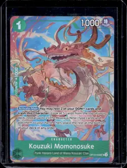 2025 One Piece Best Selection Kouzuki Momonosuke Alt Art Uncommon #OP10-028 - Image 1